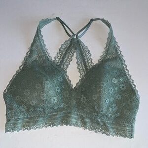 Victoria’s Secret Moss Green Lace Bralette